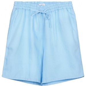 KnowledgeCotton Apparel Womens Cotton-Linen Blend Shorts Short (Dames |blauw)