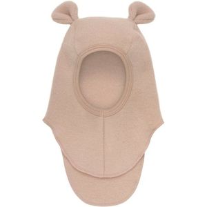 Huttelihut Kids Balaclava Bear Ears Wool Fleece Muts (Kinderen |beige)