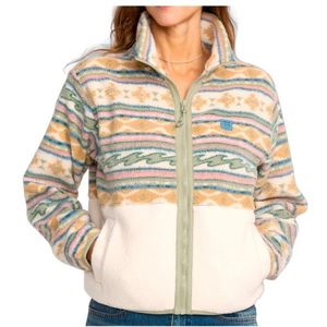 Billabong Womens Rock Jetty Mock Neck Half Zip Fleece Fleecevest (Dames |beige)