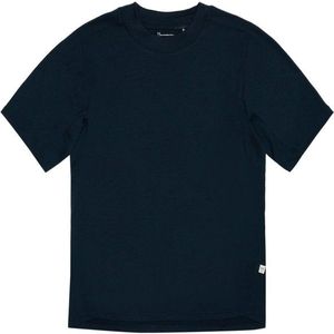 KnowledgeCotton Apparel Cleaver Wool Single Constructed Merinoshirt (Heren |zwart)