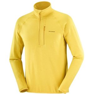 Salomon Essential Lightwarm Half Zip Fleecetrui (Heren |geel)