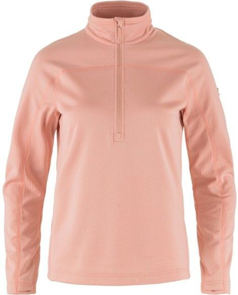 Fjällräven - Abisko Lite Fleece Half Zip - Fleecetrui - Roze - 100% Polyester