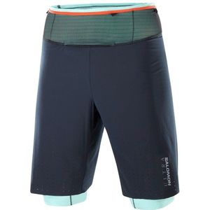 Salomon S/Lab Utra 2in1 François DHaene Shorts Hardloopshort (Heren |blauw)