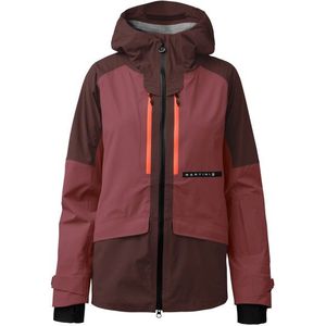 Martini Womens Yalca 3L Jacket Regenjas (Dames |bruin/rood |waterdicht)