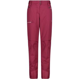 CMP Womens Pant Twill Skibroek (Dames |rood |waterdicht)