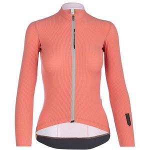 Q365 Womens Jersey Long Sleeve L1 Pinstripe X Fietsshirt (Dames |rood)
