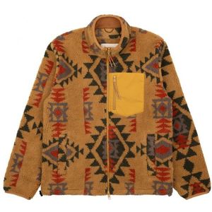 Revolution Short Printed Fleece Jacket with High Collar Fleecevest (Heren |bruin)