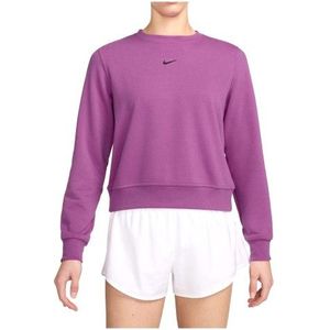 Nike Womens Dri-Fit One Crew Neck French Terry Trui (Dames |purper)