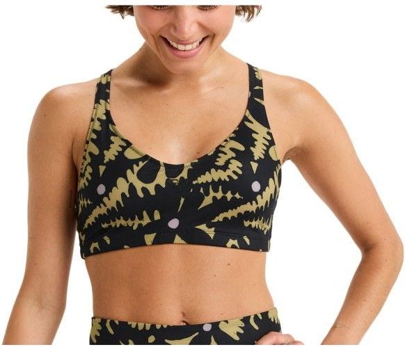 Roxy - Heart Into It Pt - Sportbeha - Dames - Medium Ondersteuning - Zachte Mesh Voering