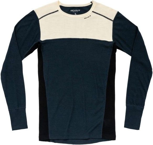 Devold - Lauparen Merino 190 - Shirt - Blauw - Merino-ondergoed