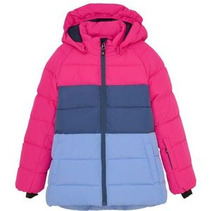 Color Kids Kids Ski Jacket Colorblock Quilt Synthetisch jack (Kinderen |roze/blauw |waterdicht)