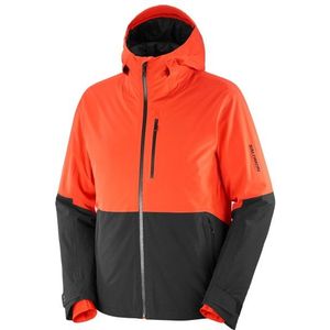 Salomon - Highland Jacket - Ski Jas - Cherry Tomato/Deep Black - Heren