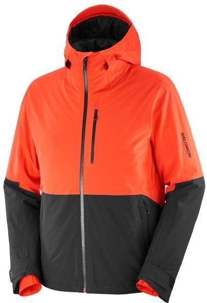 Salomon - Highland Jacket - Ski Jas - Cherry Tomato/Deep Black - Heren