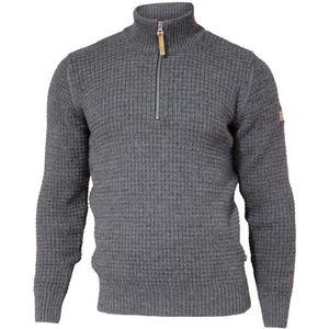 Ivanhoe of Sweden Moritz Half Zip Wollen trui (Heren |grijs)