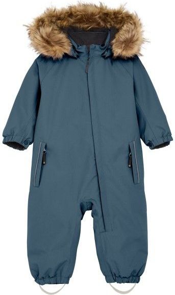 Color Kids - Coverall - Blauw - Waterdicht - Fake Fur