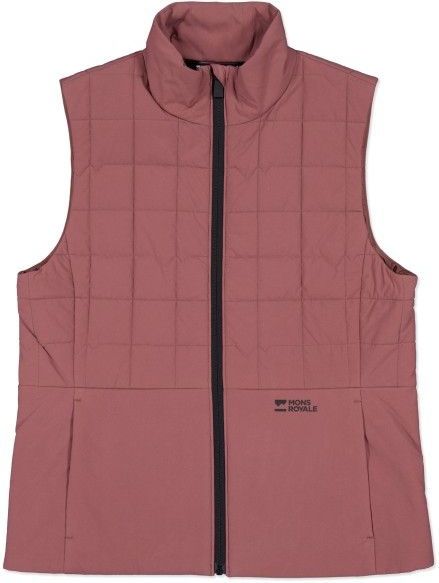 Mons Royale - Canyon Merino Insulated Vest - Rood - Merinobodywarmer