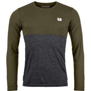 Ortovox - 150 Cool Logo L/S - Merinoshirt - Olijfgroen