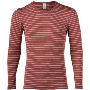 Engel Striped L/S Shirt Merino-ondergoed (Heren |rood)
