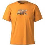 Smartwool - Bear View Graphic Tee - Merinoshirt - Oranje