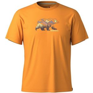 Smartwool - Bear View Graphic Tee - Merinoshirt - Oranje