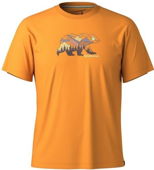 Smartwool - Bear View Graphic Tee - Merinoshirt - Oranje