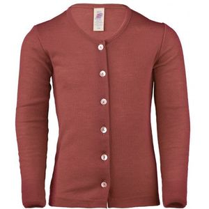 Engel - Kinder Cardigan - Wollen Vest - Rood - 70% Wol, 30% Zijde