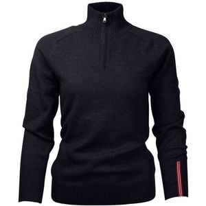 Amundsen Sports Womens Peak Half Zip Merinotrui (Dames |zwart)