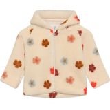 Minymo Fleece Jas - Zandschelp m. Bloemen - Minymo - 56 - Fleece Jassen