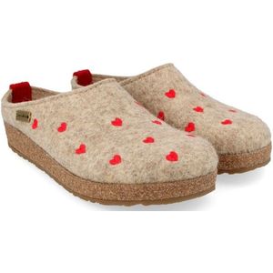 Haflinger - Grizzly Cuoricini - Pantoffels - Ivoor
