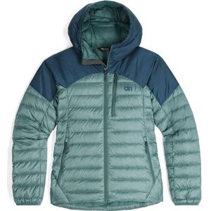 Outdoor Research Womens Helium Down Hoodie Donsjack (Dames |turkoois |waterdicht)