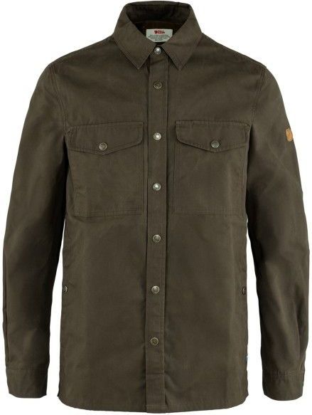 Fjallraven - Singi Overshirt M - Heren Overhemd - Donkergroen - Lange Mouwen
