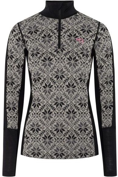 Kari Traa - Anna Half Zip - Merino-ondergoed - Grijs