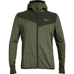 Salewa Agner Hybrid Polarlite Durastretch Fullzip Hoody Fleecevest (Heren |olijfgroen)