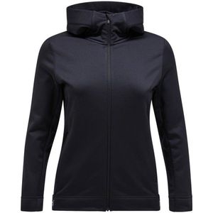 Peak Performance Womens Rider Tech Zip Hood Fleecevest (Dames |zwart)