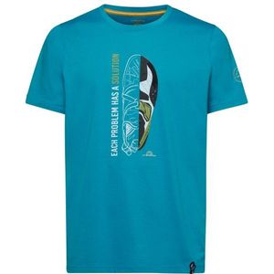 La Sportiva Solution T-shirt (Heren |turkoois)