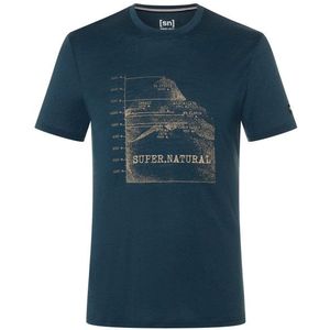 supernatural 7 Peaks Tee Merinoshirt (Heren |blauw)