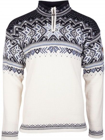 Dale of Norway - Vail Sweater - Off White/Smoke/Midnight Navy - Trui - Wol