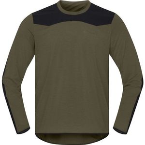 Norrona Skibotn Equaliser Tech Long Sleeve Fietsshirt (Heren |olijfgroen)