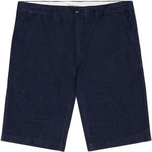 KnowledgeCotton Apparel Chuck Regular Linen Shorts Short (Heren |blauw)