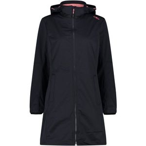 CMP Womens Parka Zip Hood Softshelljack (Dames |zwart)