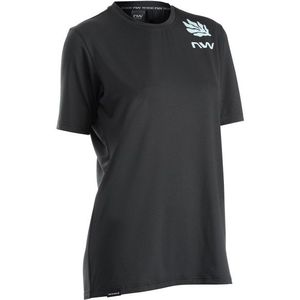 Northwave Womens Xtrail 2 Jersey Short Sleeve Fietsshirt (Dames |zwart/grijs)