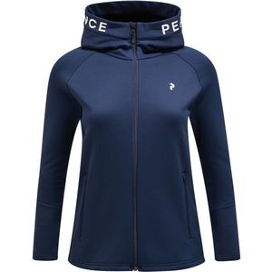 Peak Performance Womens Rider Zip Hood Fleecevest (Dames |blauw)