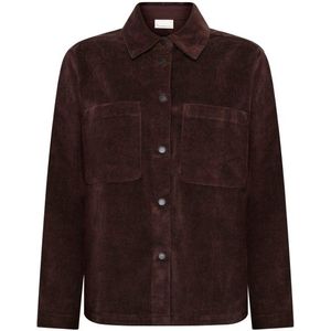 KnowledgeCotton Apparel Womens 14 Wales Corduroy Blouse (Dames |bruin)