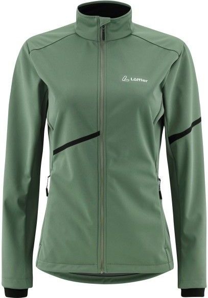 Löffler Womens Jacket Farida CF Airblocc Light Softshelljack (Dames |olijfgroen/groen)