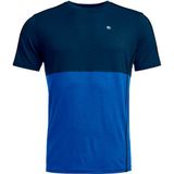 Ortovox 185 RockNWool Short Sleeve Merino-ondergoed (Heren |blauw)
