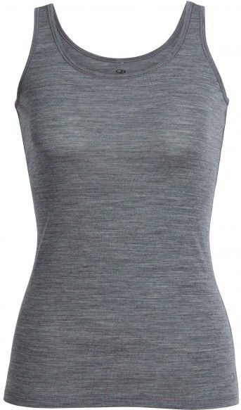 Icebreaker Womens Siren Tank Merino-ondergoed (Dames |grijs)