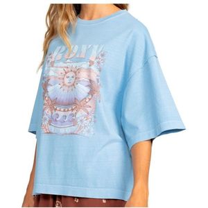 Roxy Womens Sweet Shine A Boyfriend Fit T-shirt (Dames |blauw)