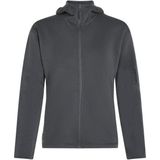 Icebreaker Womens 360 Realfleece Elem L/S Zip Hoodie Merinohoodie (Dames |blauw/grijs)