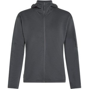 Icebreaker Womens 360 Realfleece Elem L/S Zip Hoodie Merinohoodie (Dames |blauw/grijs)