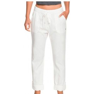 Roxy Womens On The Seashore Linen Cargo Trousers Vrijetijdsbroek (Dames |wit)